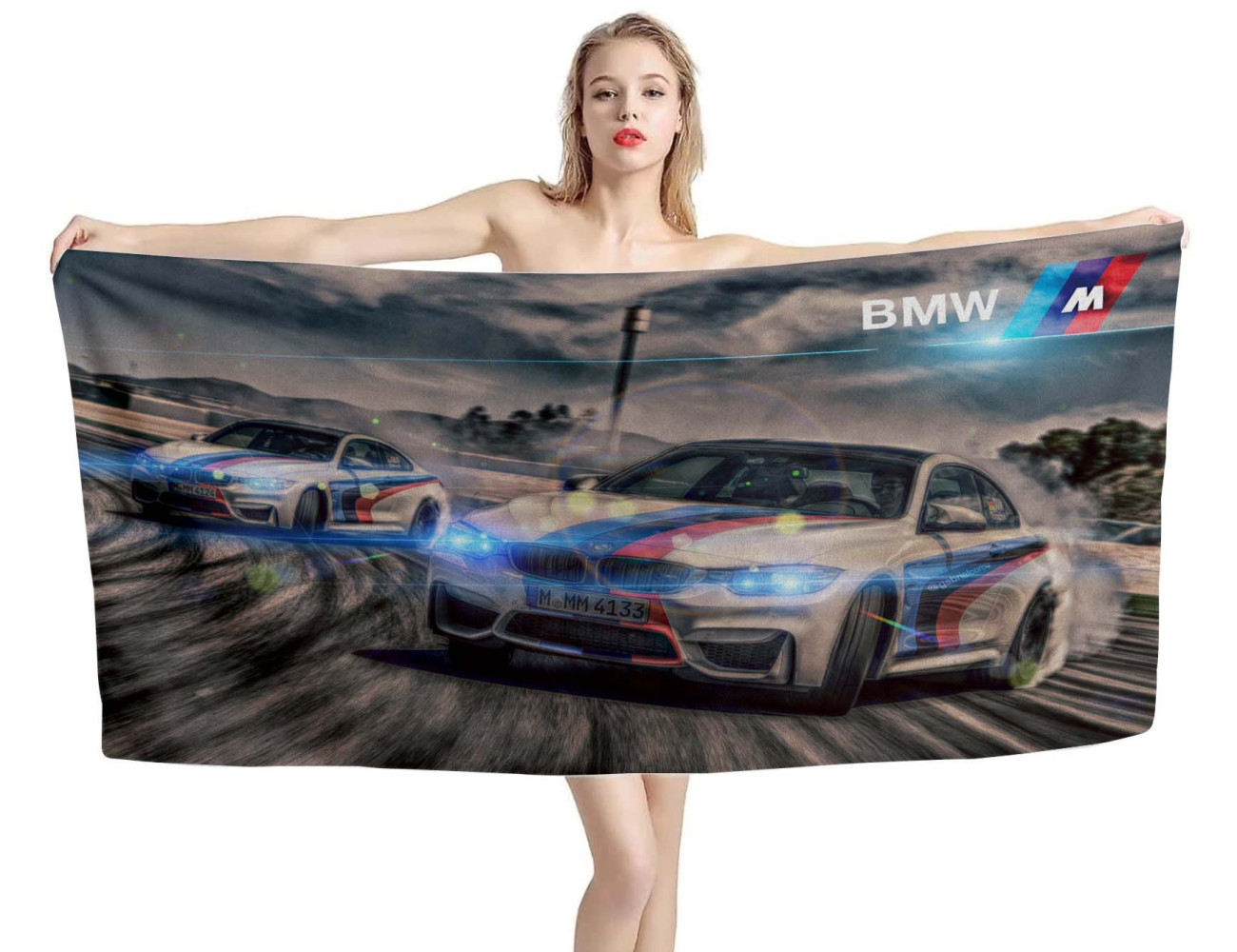 BMW M4 Drifter Beach Towel, BMWM4