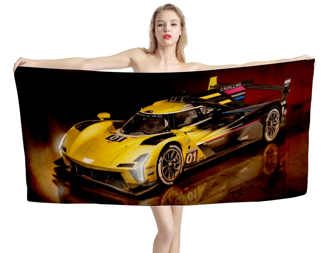 Cadillac 01 Le Mans 24-hour Race Beach Towel, CAD--B03