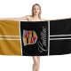 Cadillac Logo Carbon Gold Beach Towel, CADILLAC03