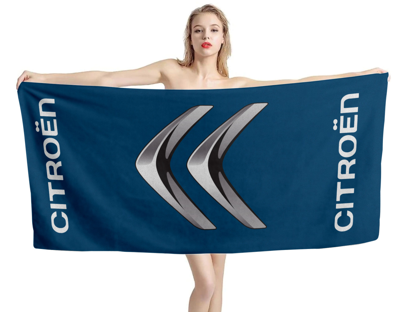 Citroen Logo Blue Beach Towel, CIT--03