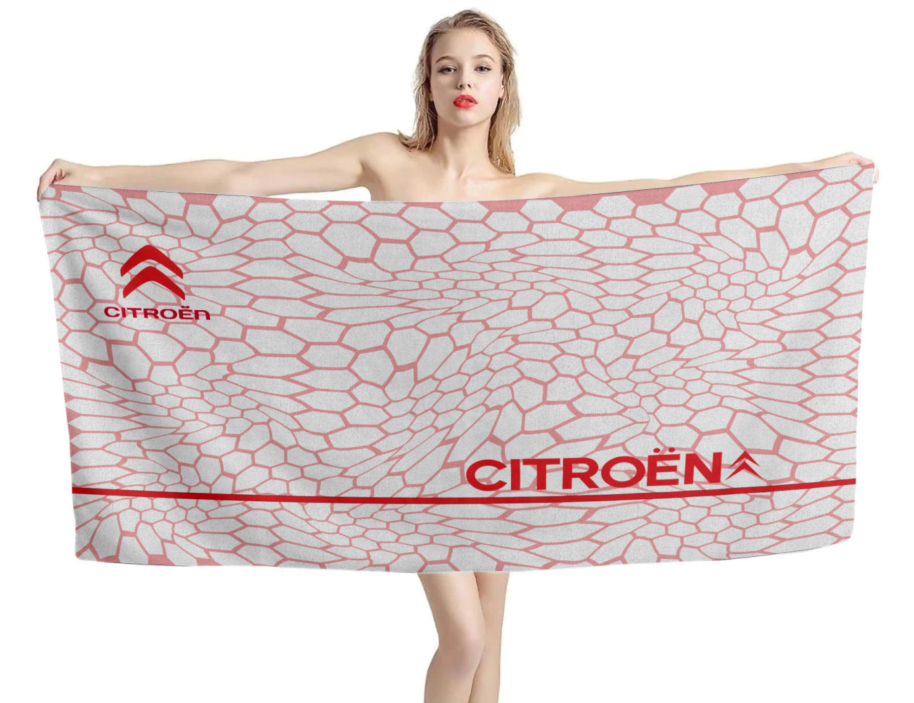 Citroen Hexa Red Beach Towel, CIT--06