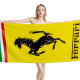 Ferrari Italy flag Yellow Beach Towel, FERRARI--1