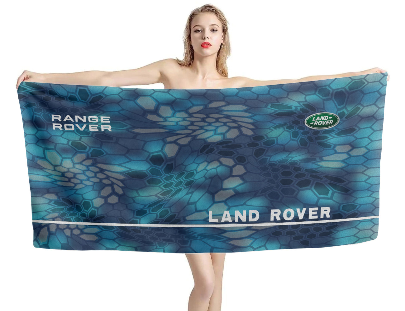 Land Rover Blue Hexa Beach Towel