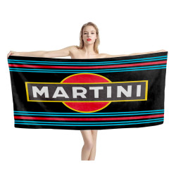 Martini Black Beach Towel