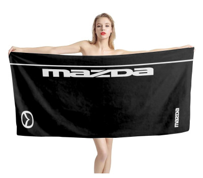Mazda Black Beach Towel
