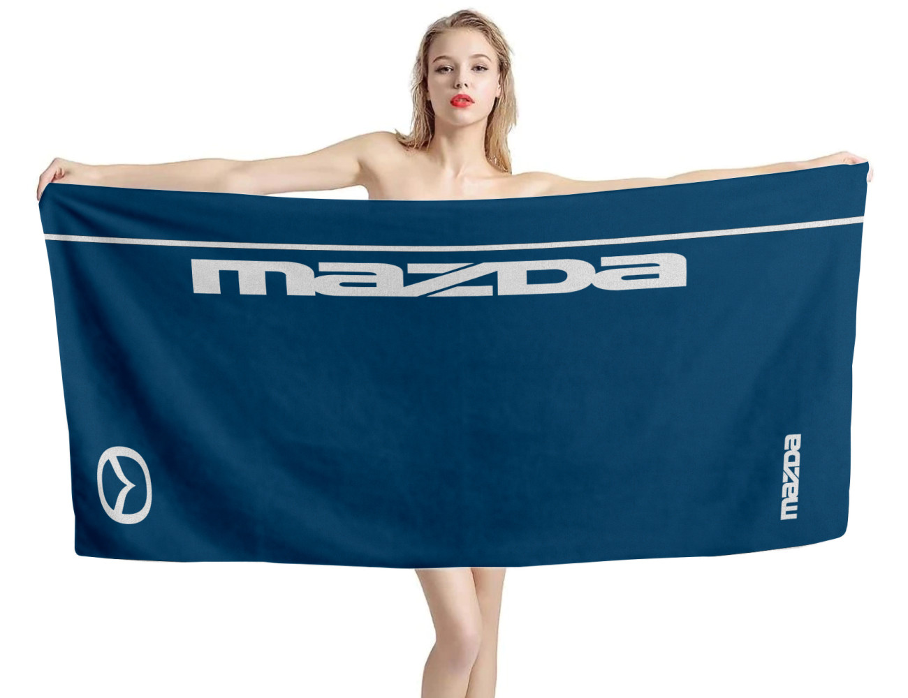 Mazda Blue Beach Towel