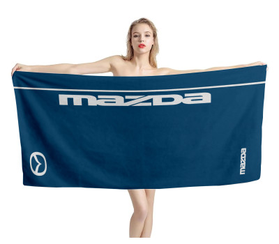 Mazda Blue Beach Towel