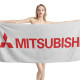 Mitsubishi White Beach Towel