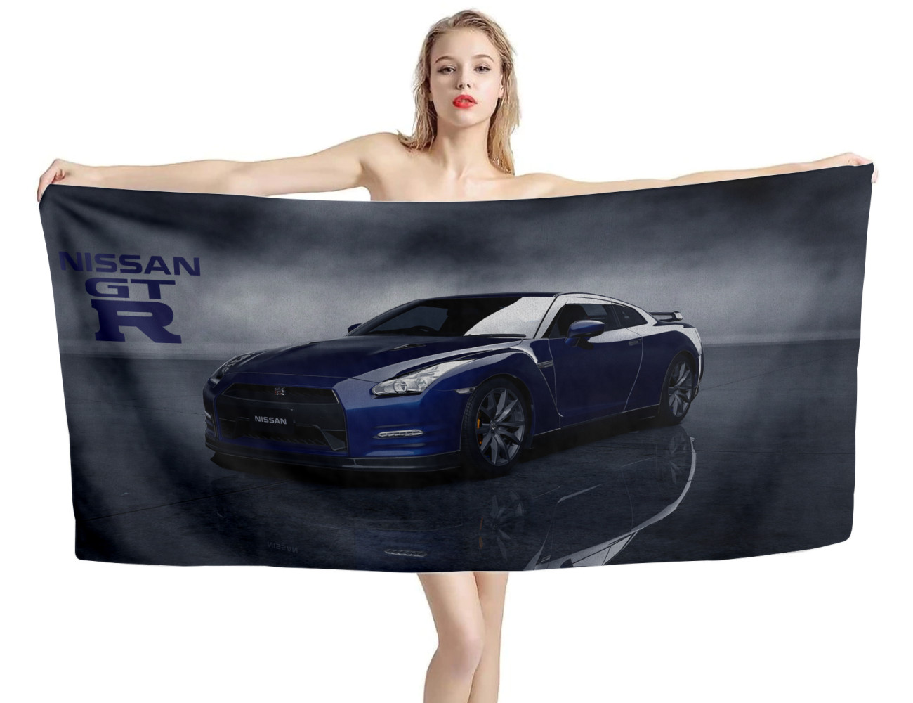 Nissan GTR Car Beach Towel, NIS--03