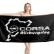 Opel Corsa Nürburgring Black Beach Towel, OPEL--MAP-2