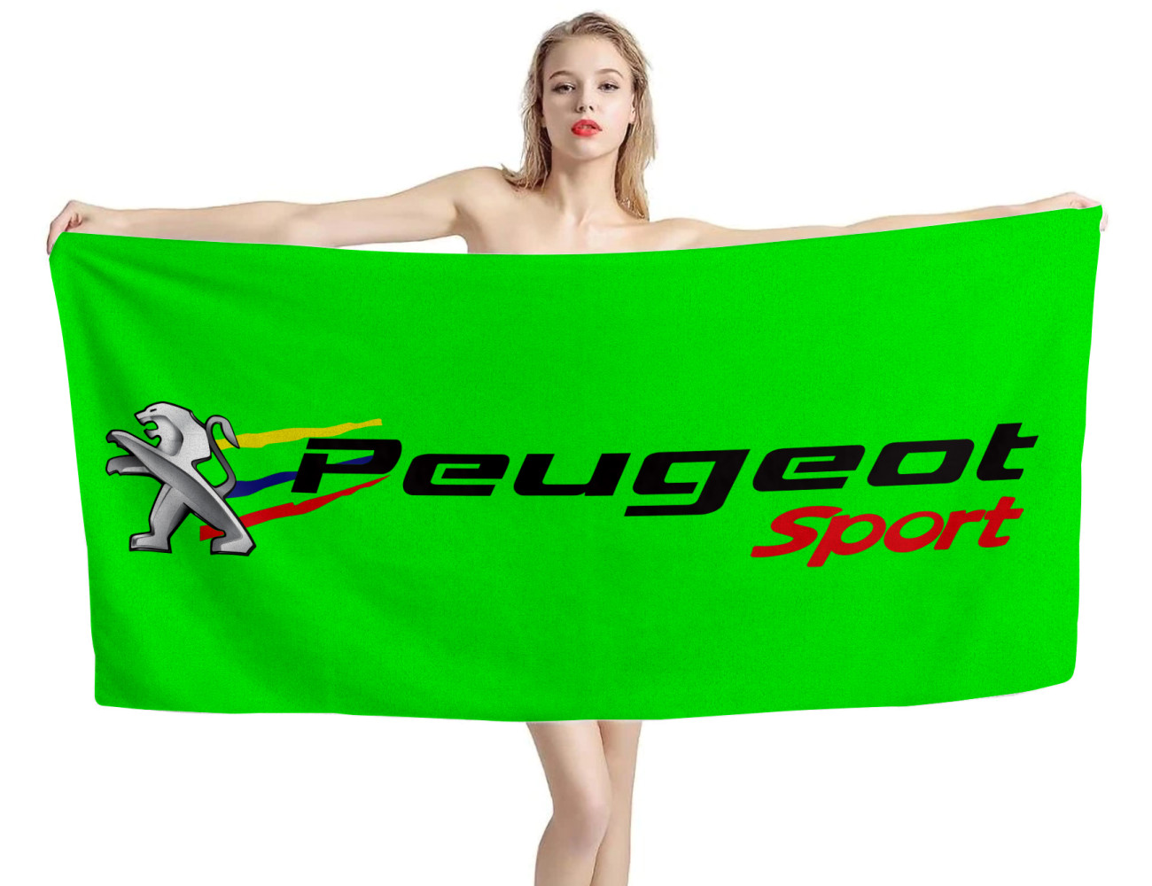 Peugeot Sport Lime Beach Towel, PEUG--16