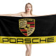 Porsche Black Gold Beach Towel, PORSCHE--1