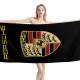 Porsche Black Beach Towel, PORSCHE--3