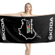 Skoda Nürburgring Black Beach Towel