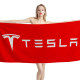 Tesla Red Beach Towel, TES--04