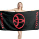 Toyota Logo Black Beach Towel