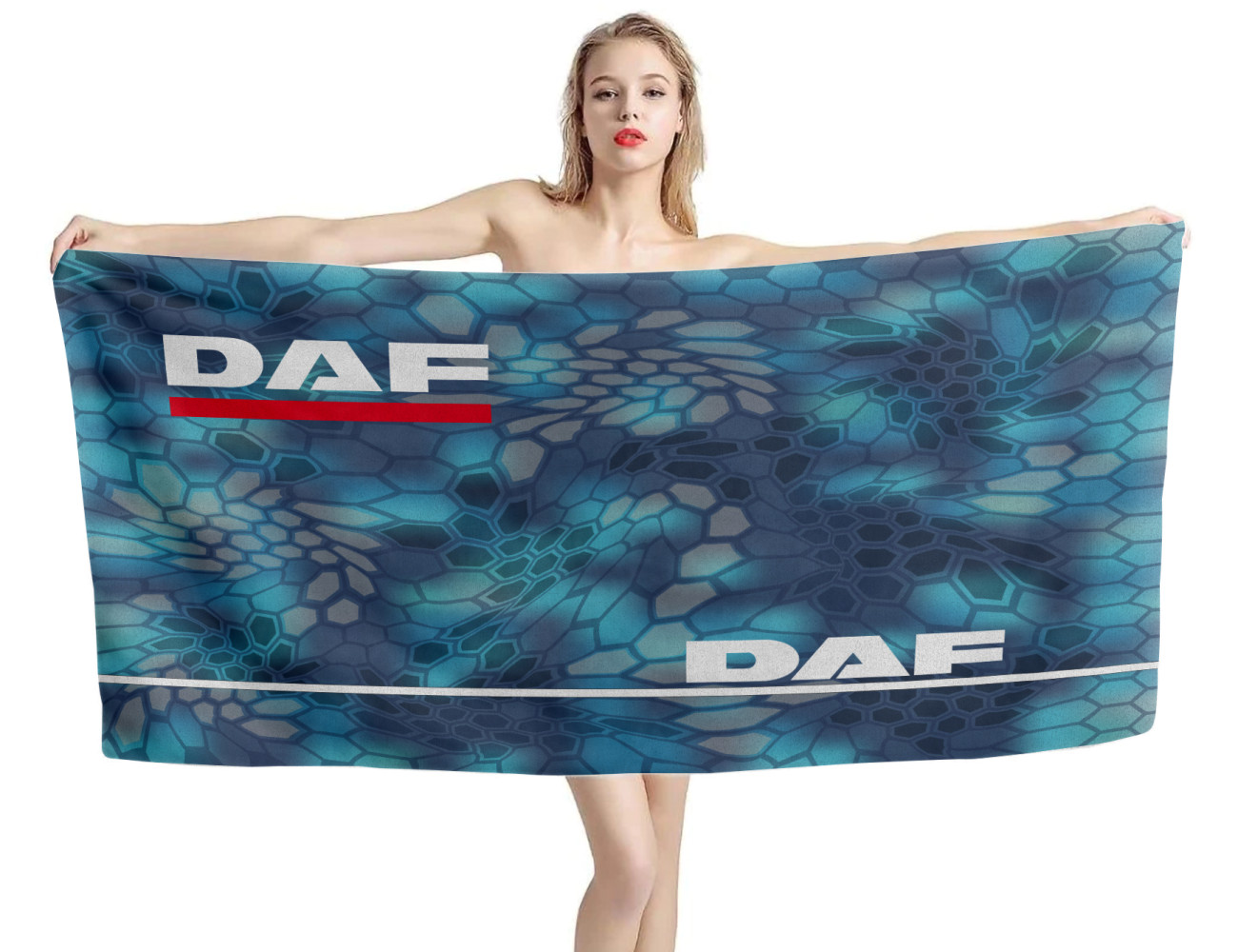 DAF Truck Hex Beach Towel