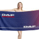 DAF Blue Red Points Beach Towel