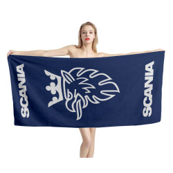 Scania Logo Blue Beach Towel