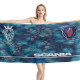 Scania Truck Hex Blue Beach Towel