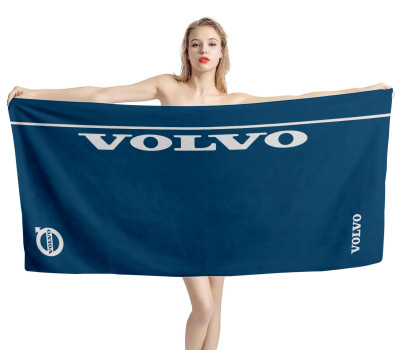 Volvo Logo Blue Beach Towel