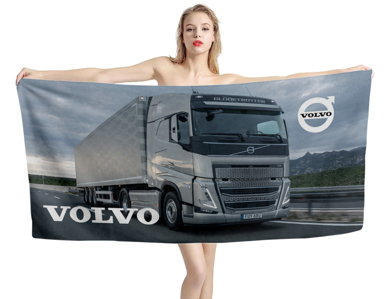 Volvo Globetrotter FH Truck Beach Towel