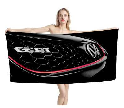 Volkswagen GTI Black Beach Towel