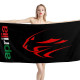 Aprilia Motorcycle Black Beach Towel, APRIMOTO1