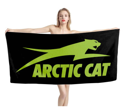 Arctic Cat Black Beach Towel