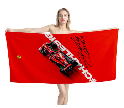 Charles16, Charles Leclerc, Ferrari Beach Towel