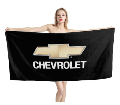 Chevrolet Black Beach Towel