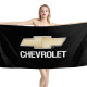 Chevrolet Black Beach Towel - Soft, Absorbent & Durable Chevrolet Black Beach Towel for Beach, Pool, and Home