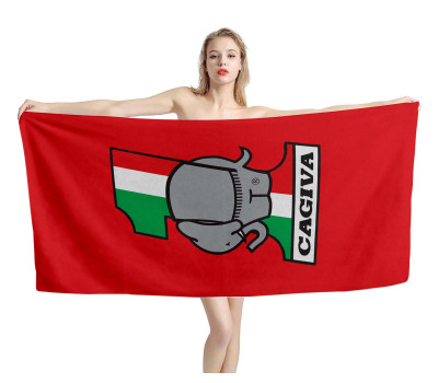 Classic 1950S ERA Cagiva Motorcycle Beach Towel