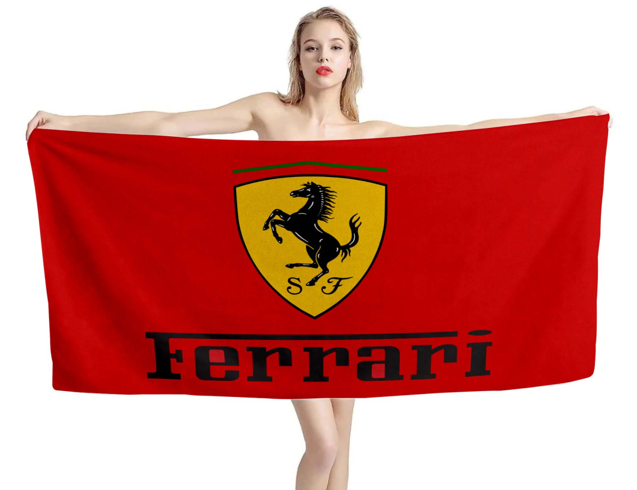 Ferrari Red Beach Towel, FERRARI001