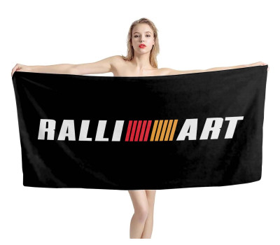Ralliart Black Beach Towel