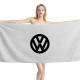 Volkswagen White Beach Towel, VW002