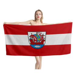 Bremerhaven Flag Beach Towel