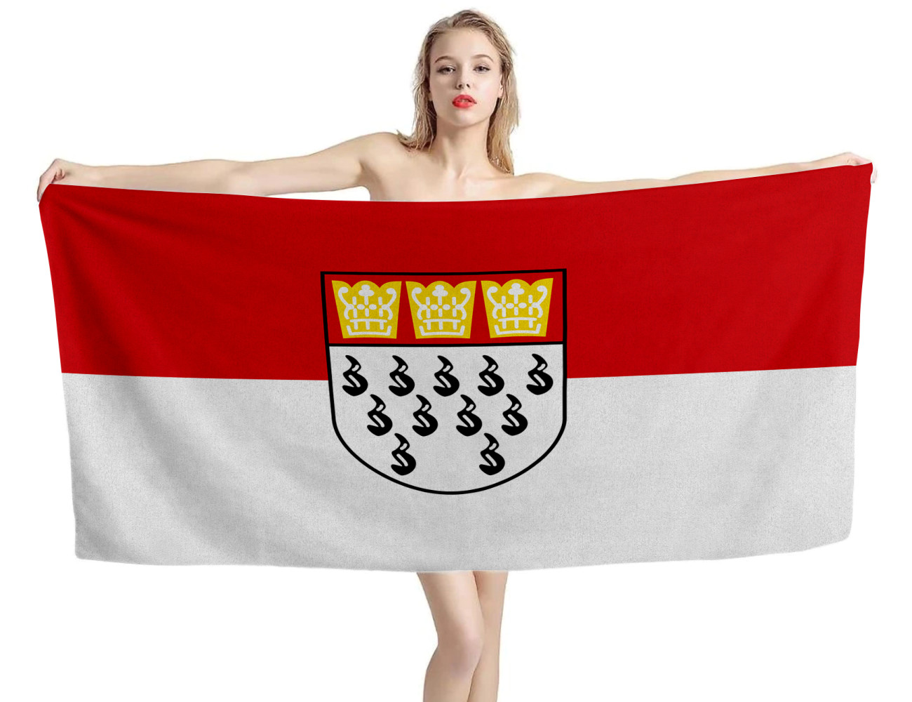 Cologne Flag Beach Towel, DE--TOWEL-16