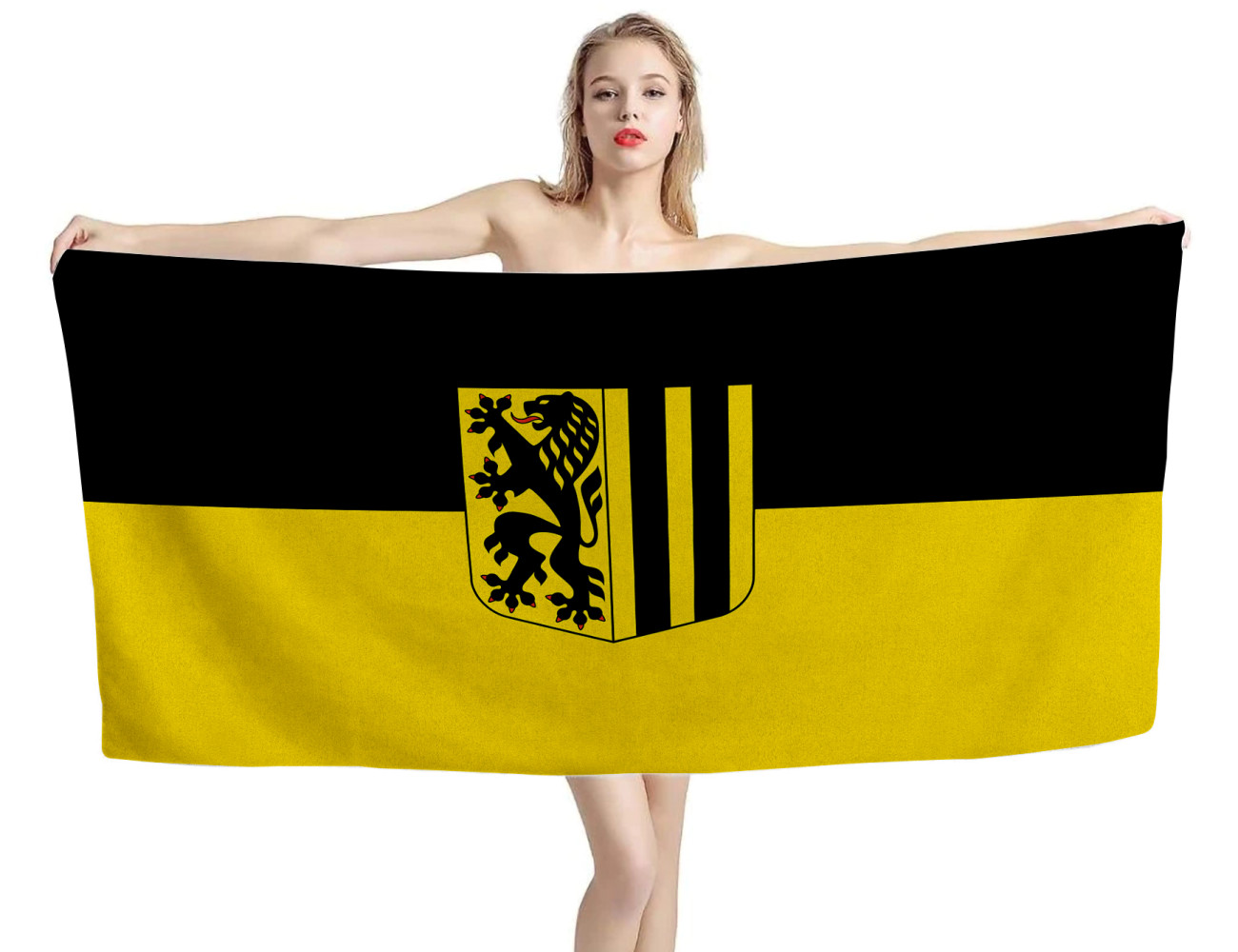 Dresden Flag Beach Towel, DE--TOWEL-20