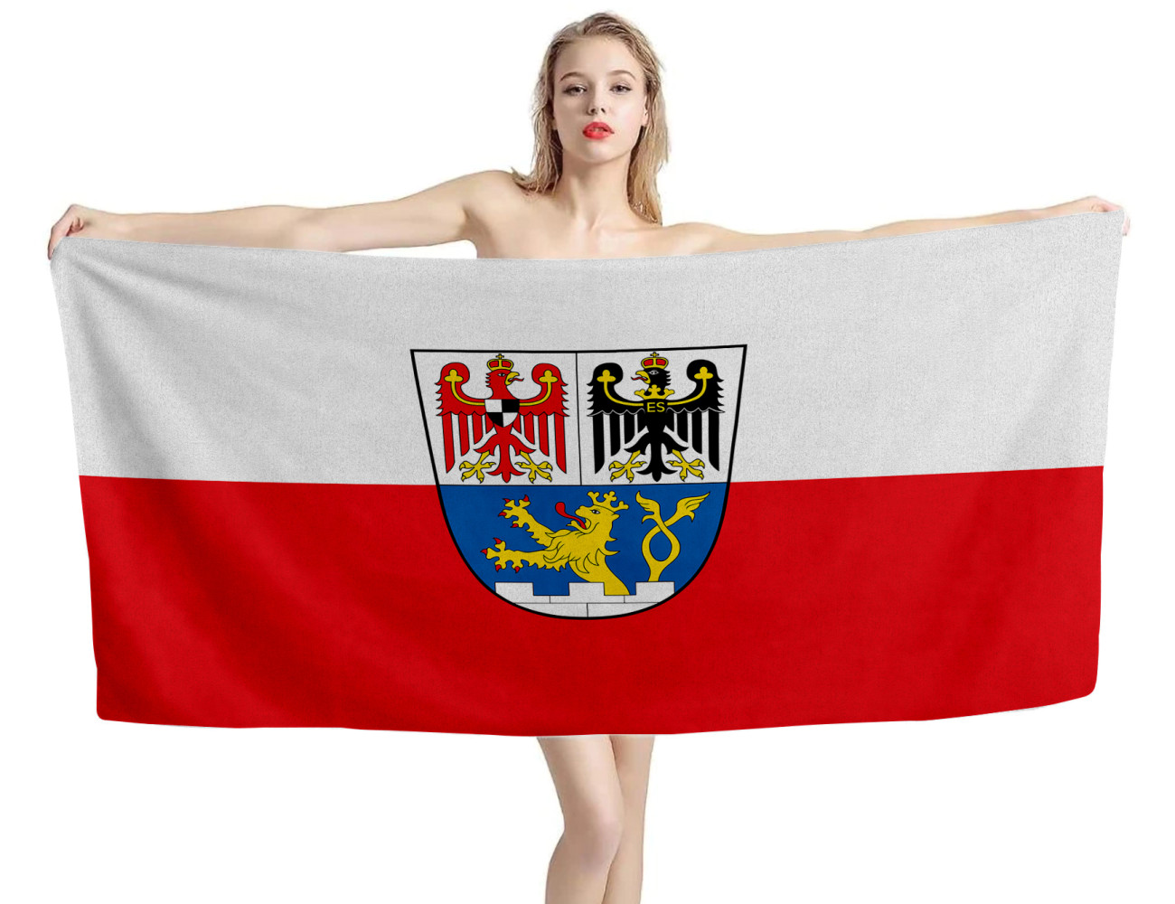 Erlangen Flag Beach Towel, DE--TOWEL-25