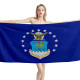 US Air Force Flag Beach Towel, MILITARY--US-1