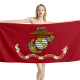 US Marine Corps USMC Flag Beach Towel, ARMY--TOWEL-1