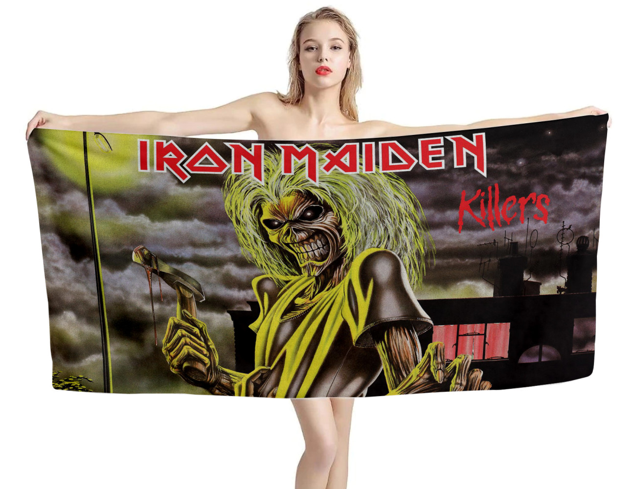 Iron Maiden Killers Beach Towel, METALL--TOWEL-4