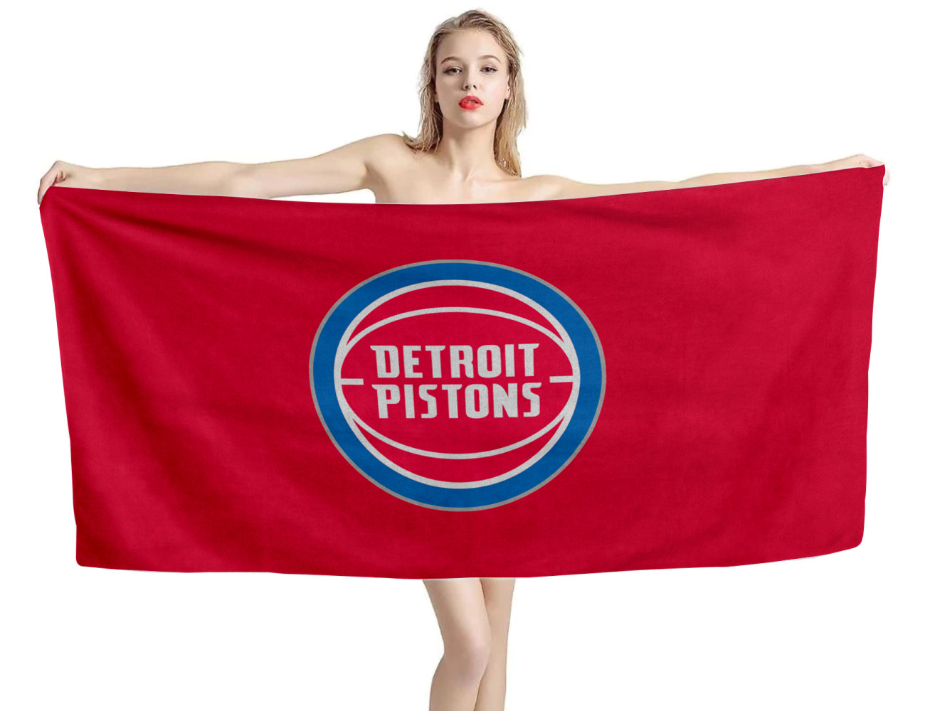 Detroit Pistons Beach Towel