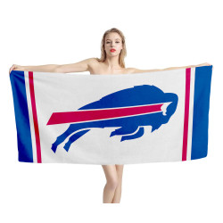 Buffalo Bills White Beach Towel