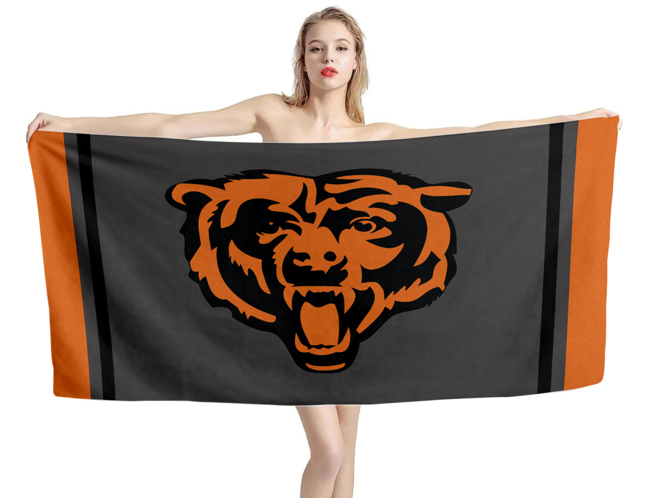 Chicago Bears Blackout Sideline Beach Towel any size available sport nfl