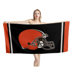 Cleveland Browns Helmet Beach Towel