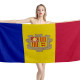 Andorra National Flag Beach Towel, AND--1