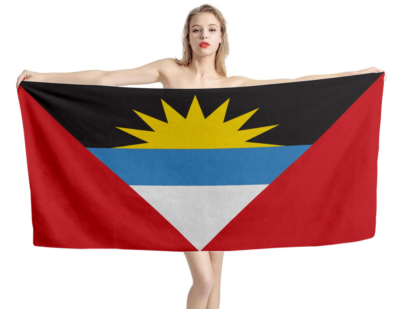 Antigua & Barbuda Flag Beach Towel