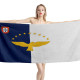 Azores Portugal Flag Beach Towel, AZOR--1